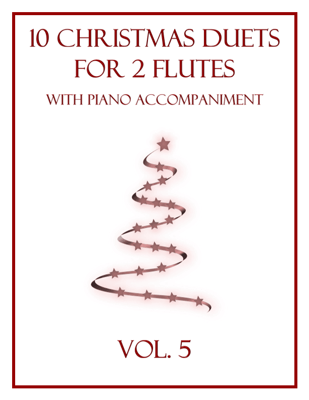10 Christmas Duets for 2 Flutes with Piano Accompaniment (Vol. 5) (arr. B. C. Dockery)