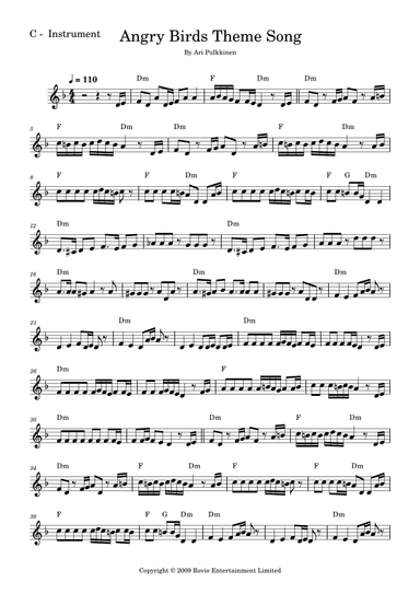 Angry Birds Theme (arr. Fabio Eduardo de Oliveira)