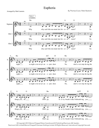 Euphoria (arr. Matt Lammin)