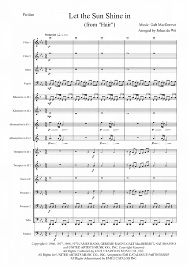 Let The Sunshine In (arr. Johan de Wit)
