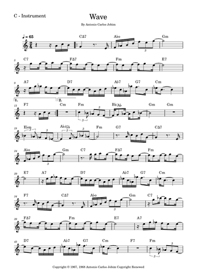 Wave (arr. Fabio Eduardo de Oliveira)