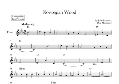 Norwegian Wood (this Bird Has Flown) (arr. Igor Ferreira)