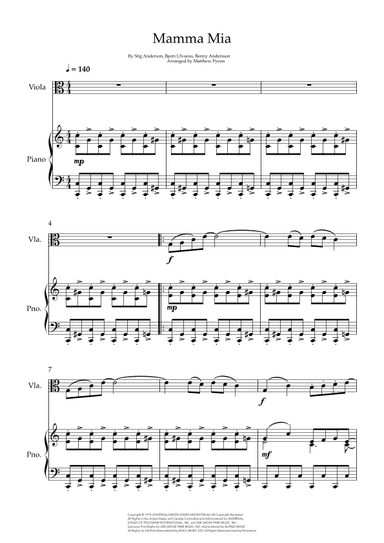 Mamma Mia (arr. Matthew pyeon)