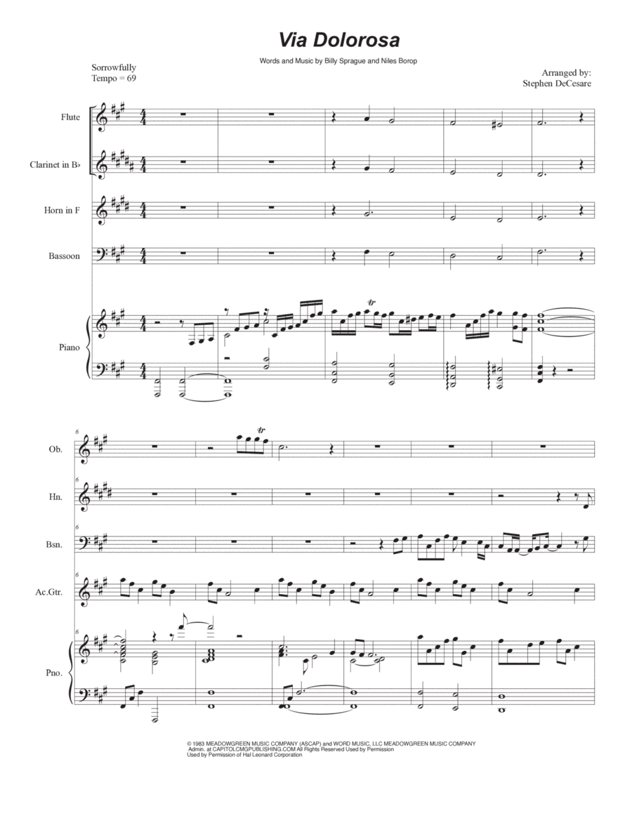 Via Dolorosa (arr. Stephen DeCesare)