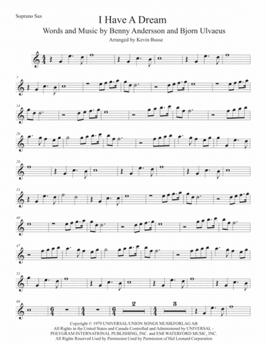 I Have A Dream (arr. Kevin Busse)