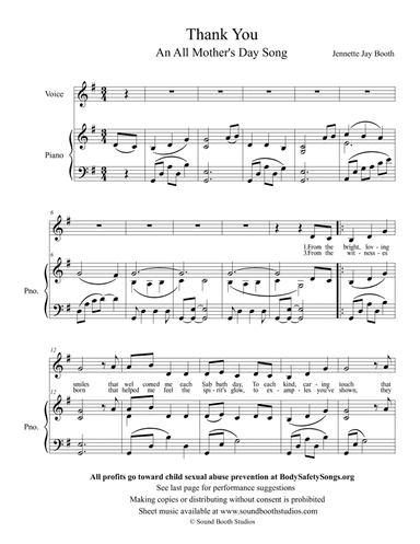 Thank You, A Mother's Day Song