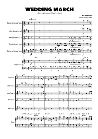 Wedding March (arr. Tiago Cordeiro)