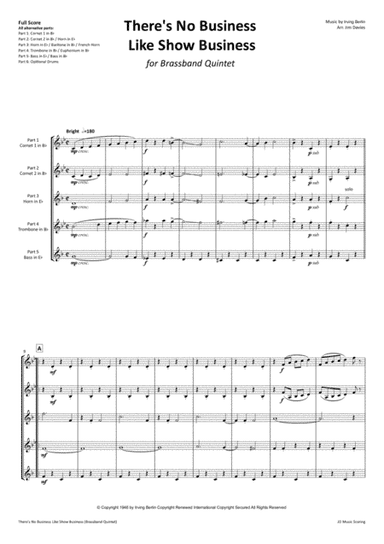 There's No Business Like Show Business (arr. Jim Davies)