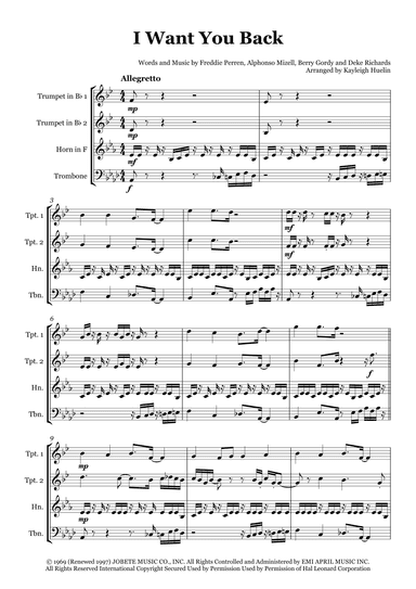 I Want You Back (arr. Kayleigh Huelin)