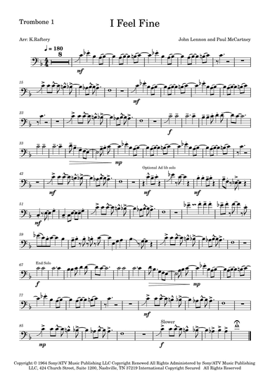 I Feel Fine (arr. Kyle Raftery)