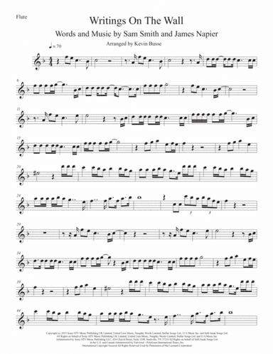 Writing's On The Wall from the film SPECTRE (arr. Kevin Busse)