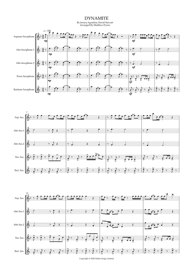 Dynamite (arr. Matthew pyeon)