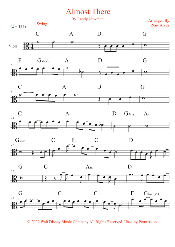 Almost There (arr. Rene Alves)