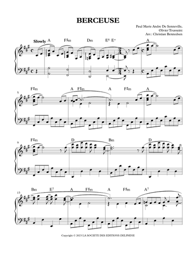 Berceuse (arr. Christian Bennedsen)