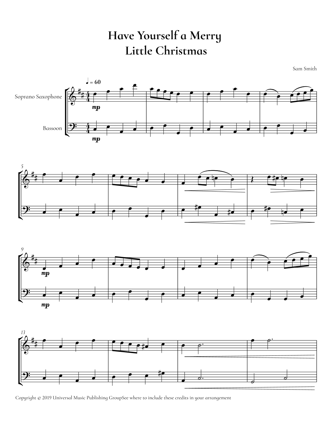 Have Yourself A Merry Little Christmas (arr. Cadenza Editions)