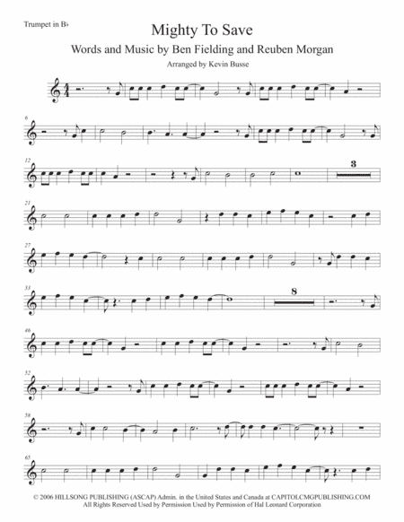 Mighty To Save (arr. Kevin Busse)