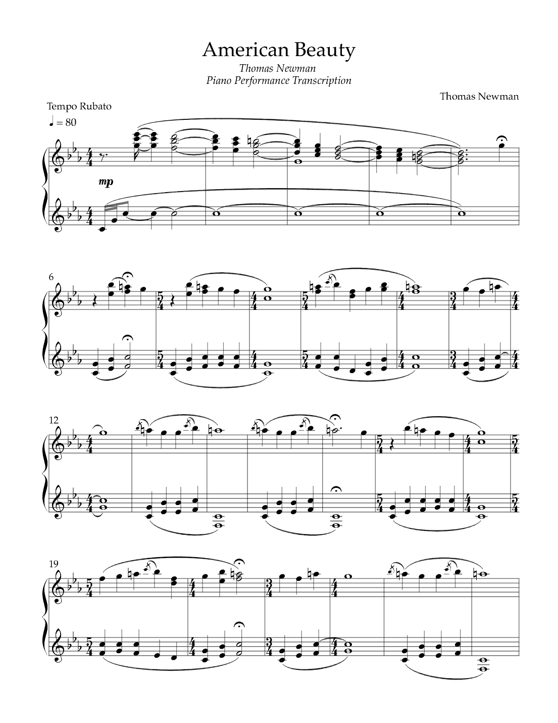 American Beauty (arr. Furkan Barut)