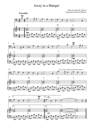 Away in a Manger (Bassoon solo and piano accompaniment) (arr. Kaiserin Rebecca)