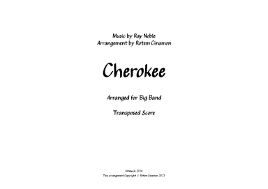 Cherokee (arr. Rotem Cinamon)