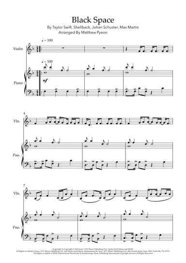 Blank Space (arr. Matthew pyeon)