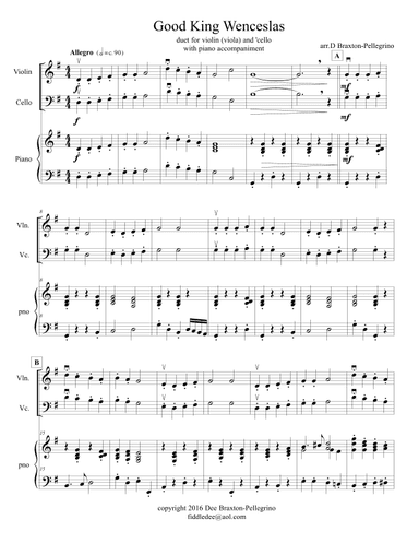 Good King Wenceslas (arr. Dee Braxton-Pellegrino)
