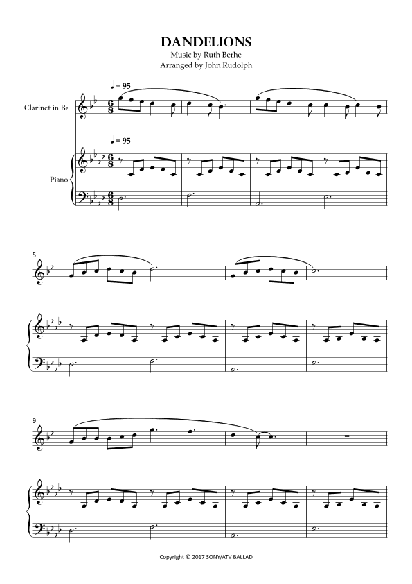 Dandelions (arr. John Rudolph)
