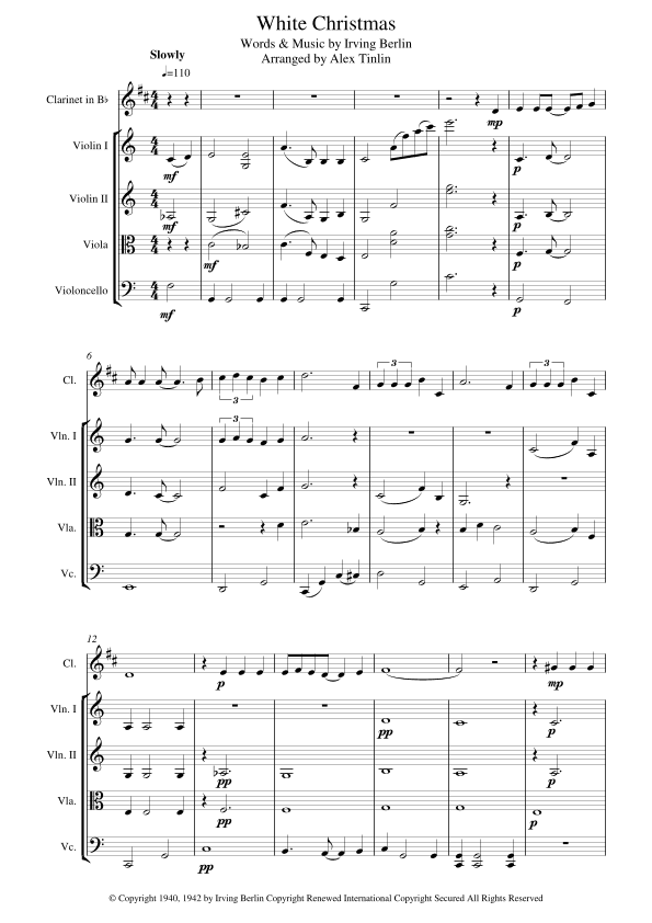 White Christmas (arr. Alex Tinlin)