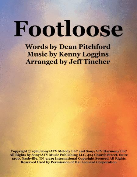 Footloose (arr. Jeff Tincher)