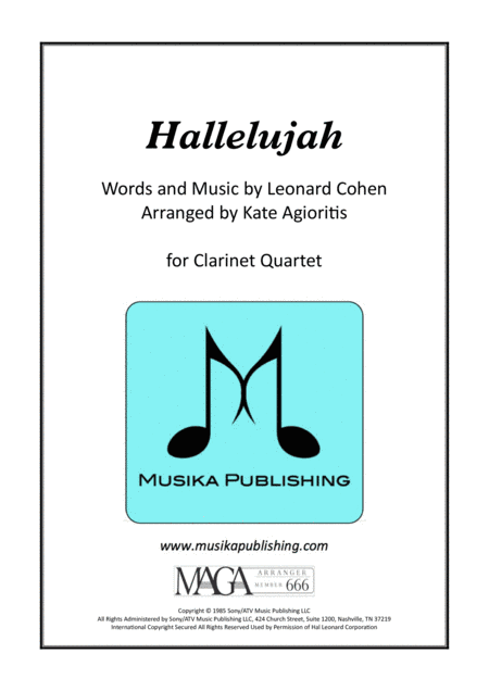 Hallelujah (arr. Kate Agioritis)
