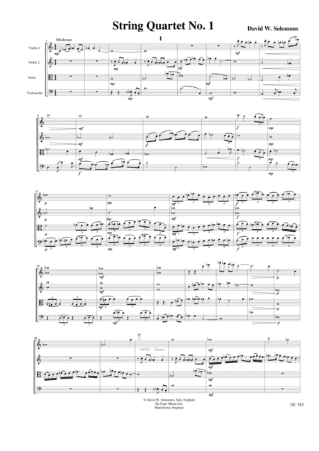 String quartet in octatonic mode (scores and parts)