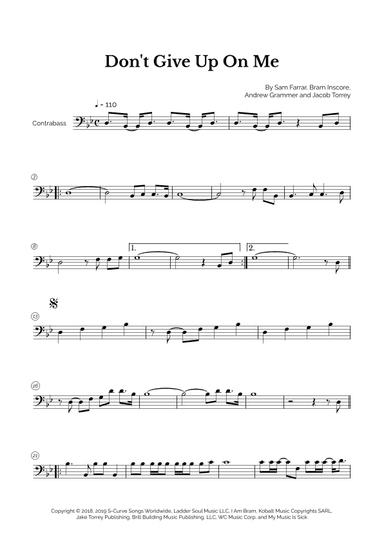 Don't Give Up On Me (arr. Marcos Soares)