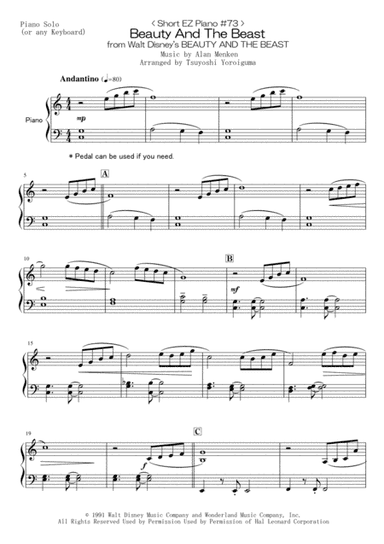 Beauty And The Beast (arr. Tsuyoshi Yoroiguma)