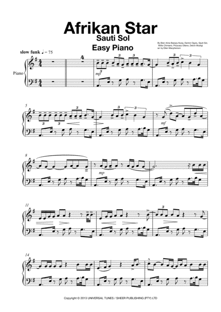 Afrikan Star (arr. Ellen Macpherson)