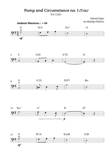 Pomp and Circumstance no. 1 (Trio) (arr. Rodrigo Faleiros)