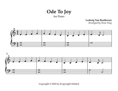 Ode To Joy (arr. Tessa Ying)