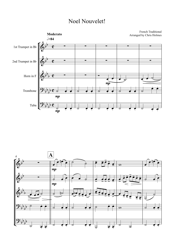 Noel Nouvelet! (arr. Chris Holmes)