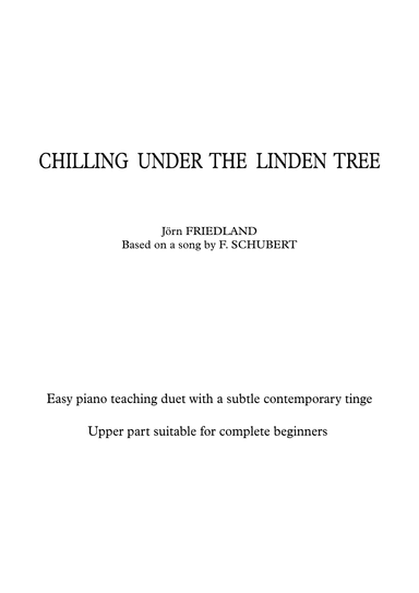 CHILLING UNDER THE LINDEN TREE (arr. Jörn Friedland)