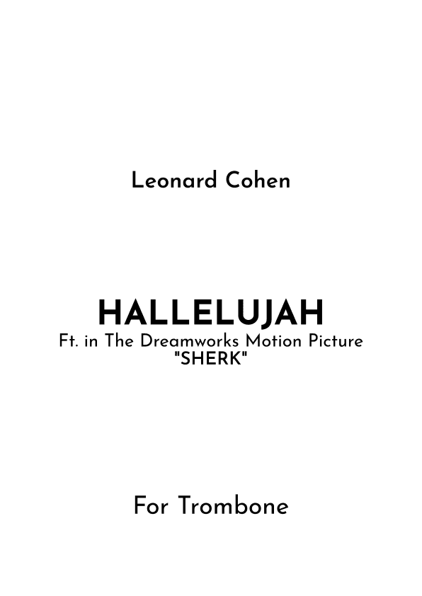 Hallelujah (arr. Jireh J.)