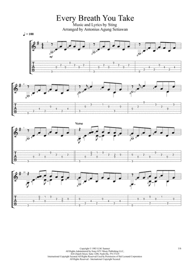 Every Breath You Take (arr. Antonius Agung Setiawan)