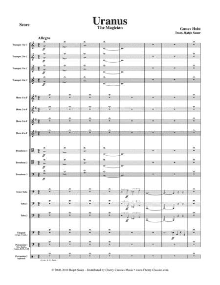 Uranus The Magician from the Planets (arr. Sauer, Ralph)