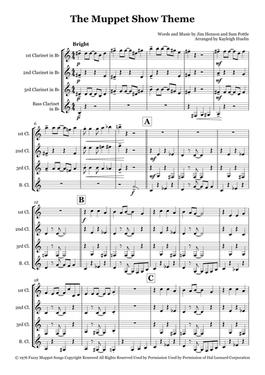 The Muppet Show Theme (arr. Kayleigh Huelin)