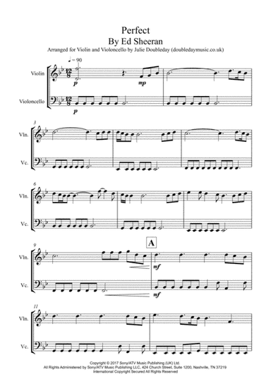 Perfect (arr. Julie Doubleday)