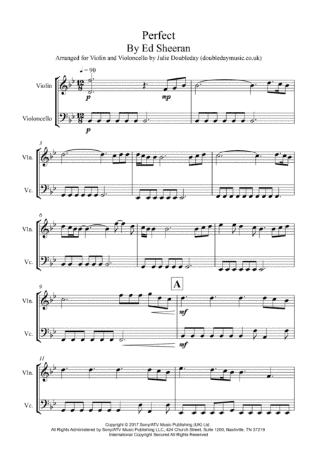 Perfect (arr. Julie Doubleday)
