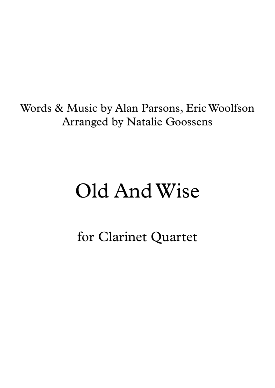 Old And Wise (arr. Natalie Goossens)