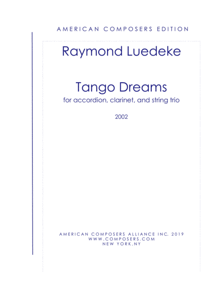 [Luedeke] Tango Dreams (Quintet Arrangement)