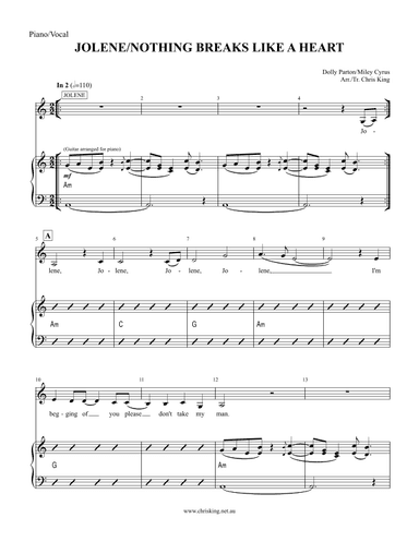 Jolene (arr. Chris King)