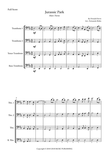 Jurassic Park Iii (arr. Fernando Britto)