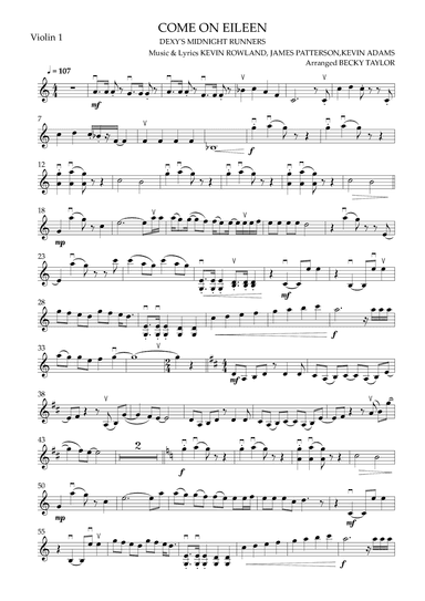 Come On Eileen (arr. Becky Taylor)