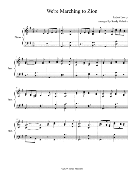We're Marching to Zion (arr. Sandy McIntire)