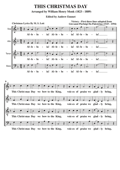 This Christmas Day A Cappella SATB (arr. Edited by Andrew Emmet)
